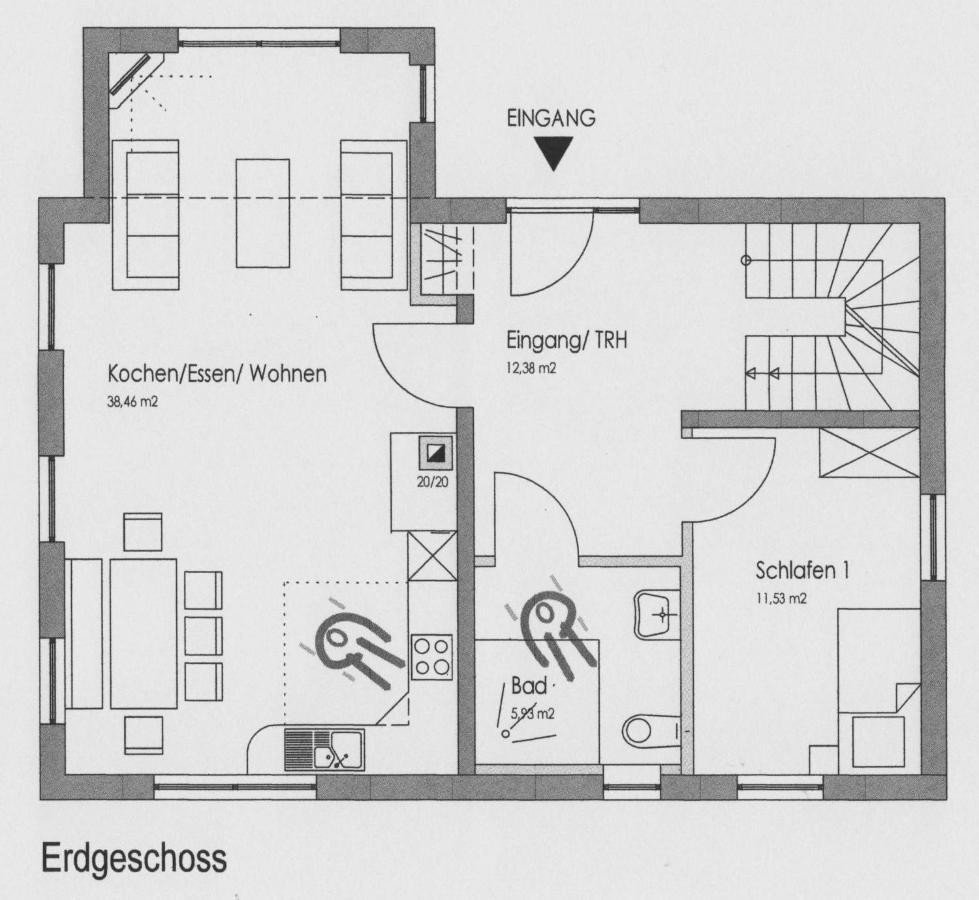 Ferienhaus Wasserfall 베슈트비크 외부 사진